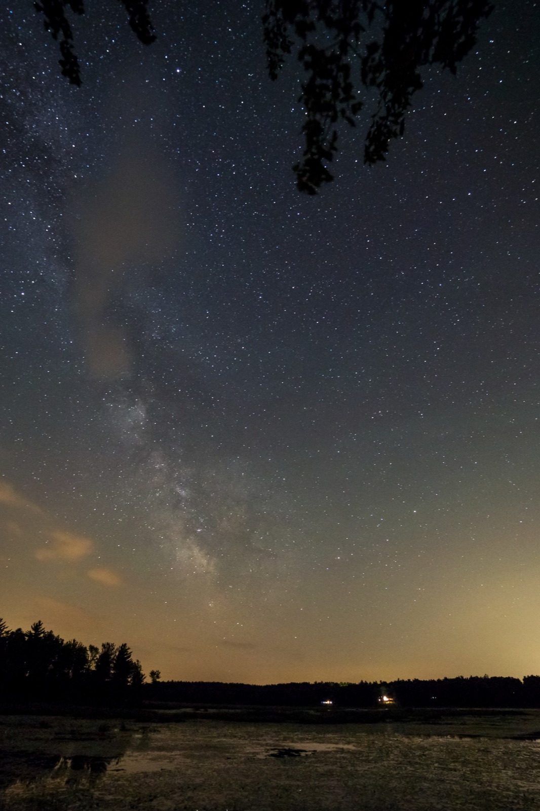 Warm Horizon at Night