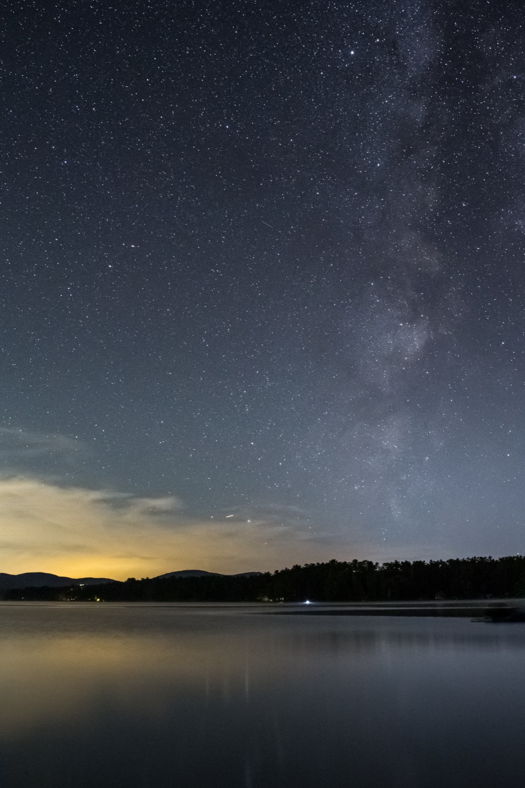 Milky Way Galaxy Over Water