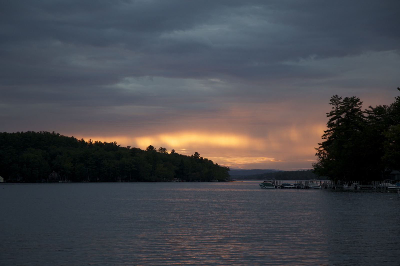 Soft Sunset Over Water