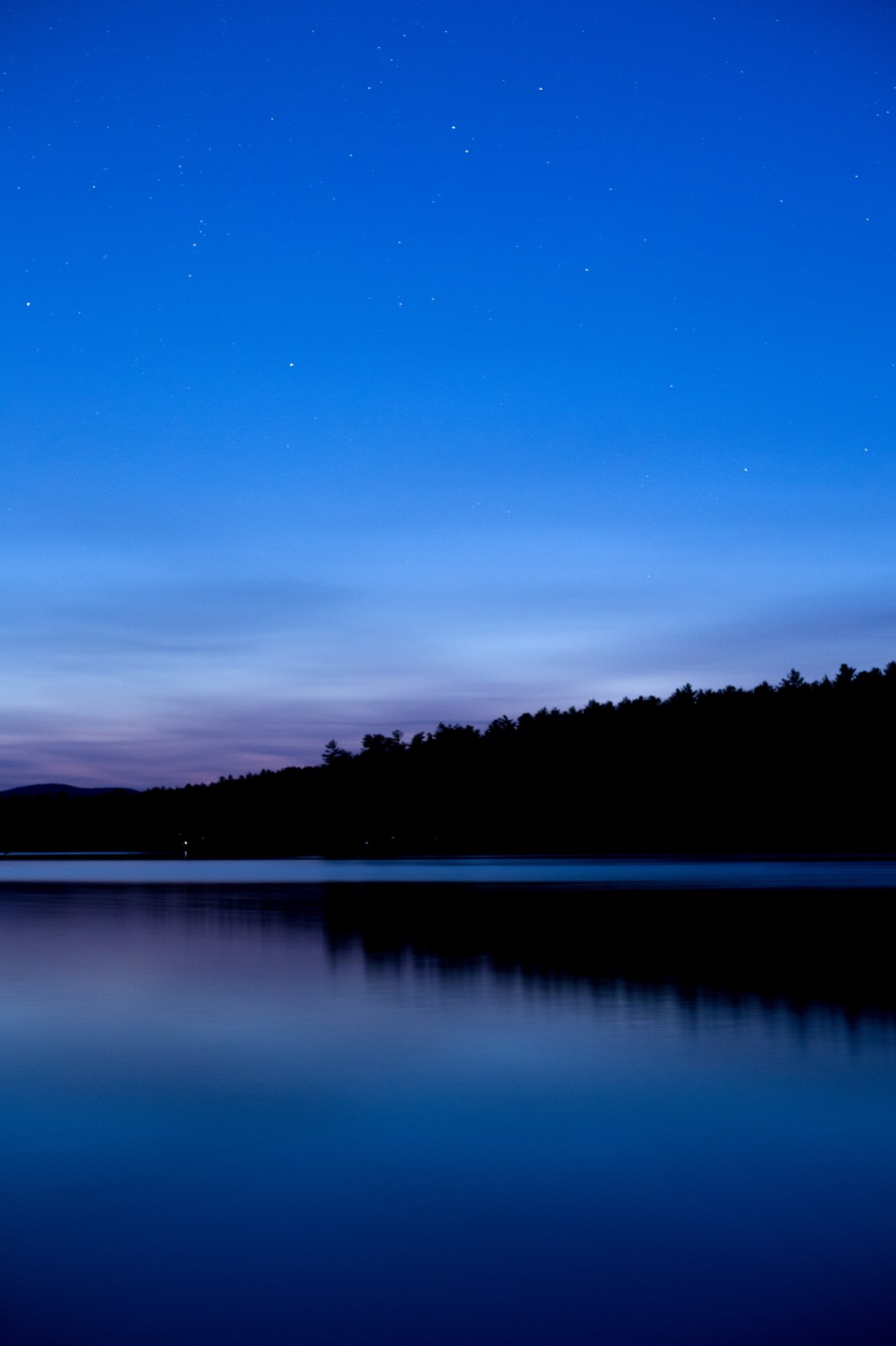 Subtle Blue Twilight Reflections