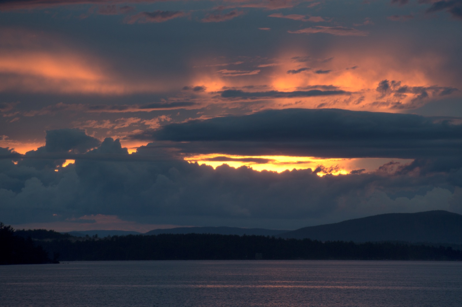 Thick Clouds with Peeks of Sunset