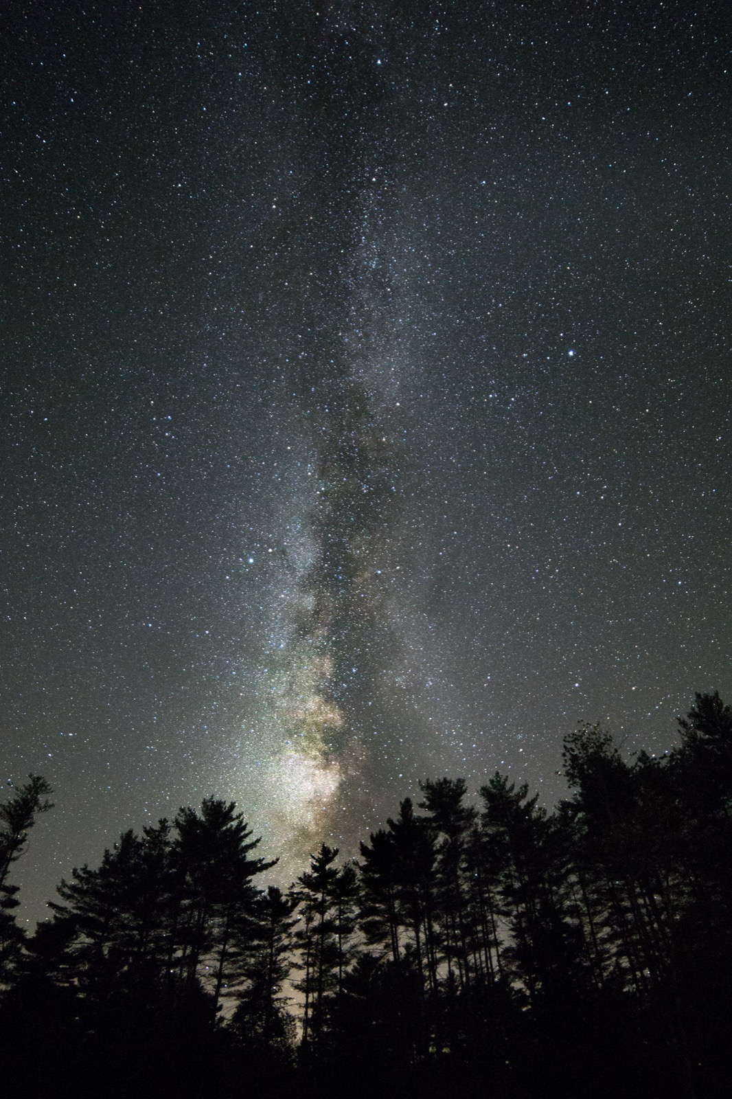 Milky Way Bursting Upwards
