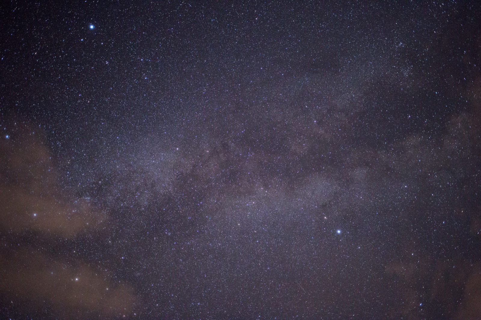 Subtle Milky Way in Night Sky
