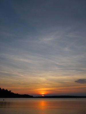 Pretty Sunset From the Beach