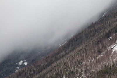 Foggy, Cold Mountainside