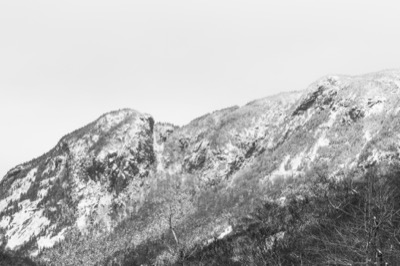 Rugged Winter Mountainside