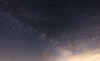 Milky Way Glowing Clouds