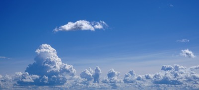 Blue Sky and Clouds Panorama