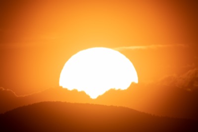 Sunset Clouds and Mountains