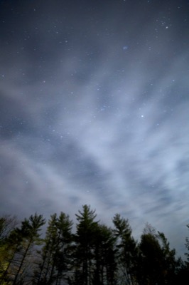 Stars Shining Through Thin Clouds