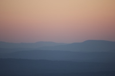 Pastel Sky and Mountains