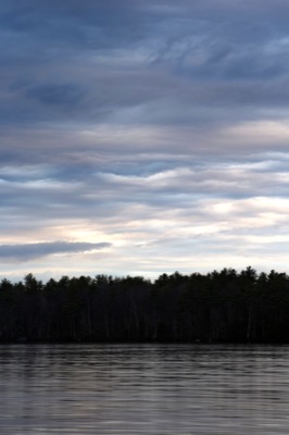Clouds Over Water and Trees