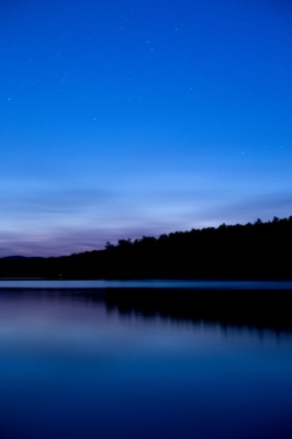 Subtle Blue Twilight Reflections