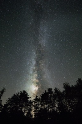 Milky Way Bursting Upwards