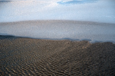 Delicate Water Ripples and Ice