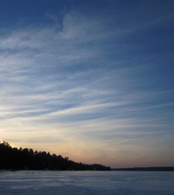 Wispy Clouds and a Blue Winter Sky