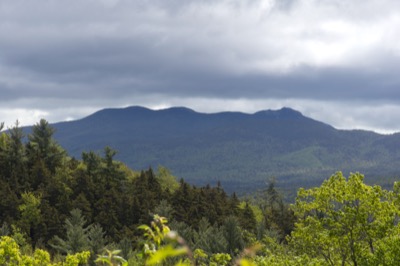 Summertime Mountain Range in Distance