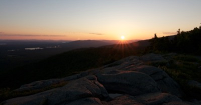 Sunburst From a Mountaintop