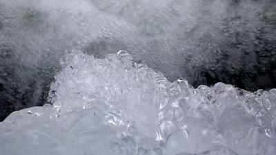 Ice Over River Water